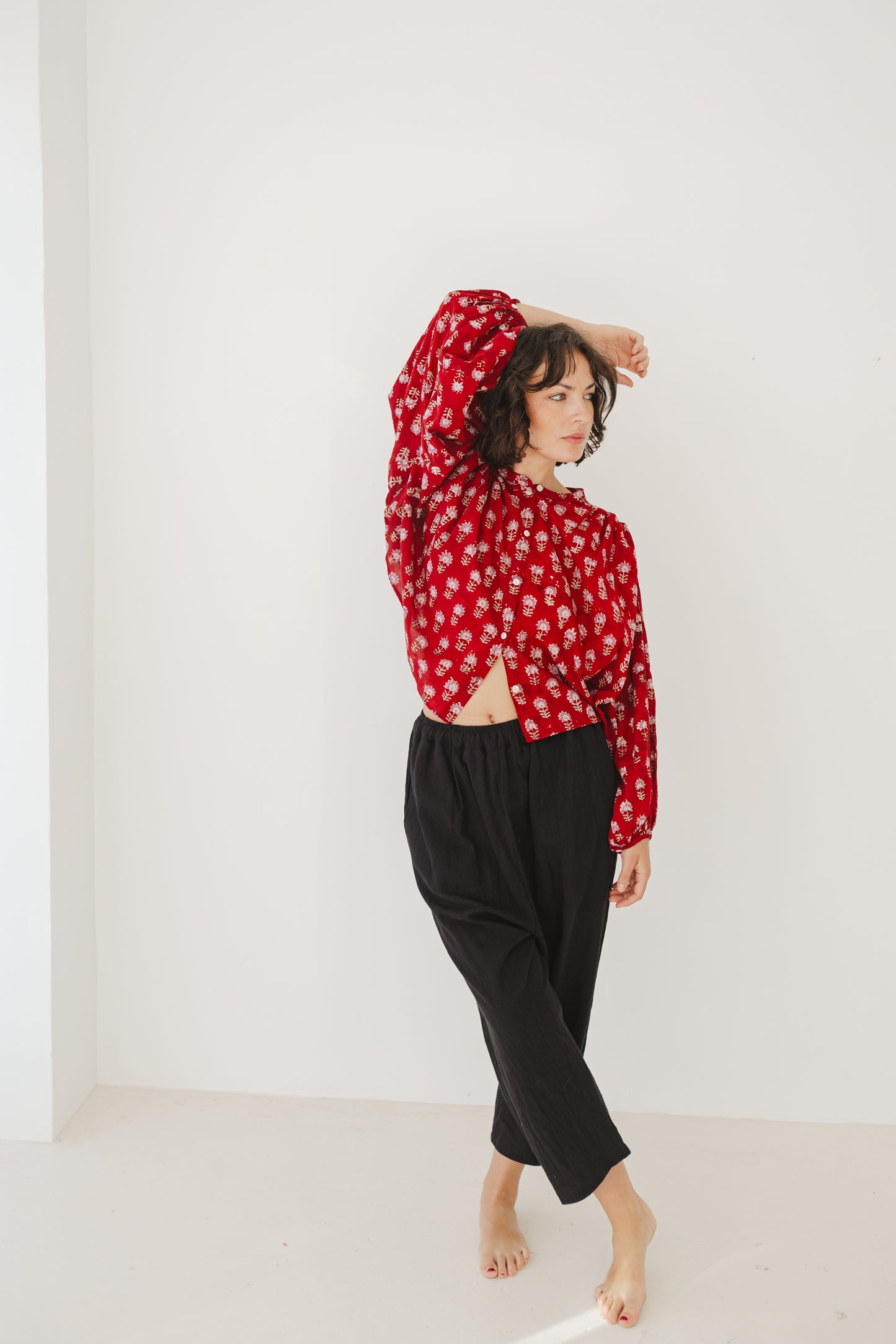 Audrey Blouse Red