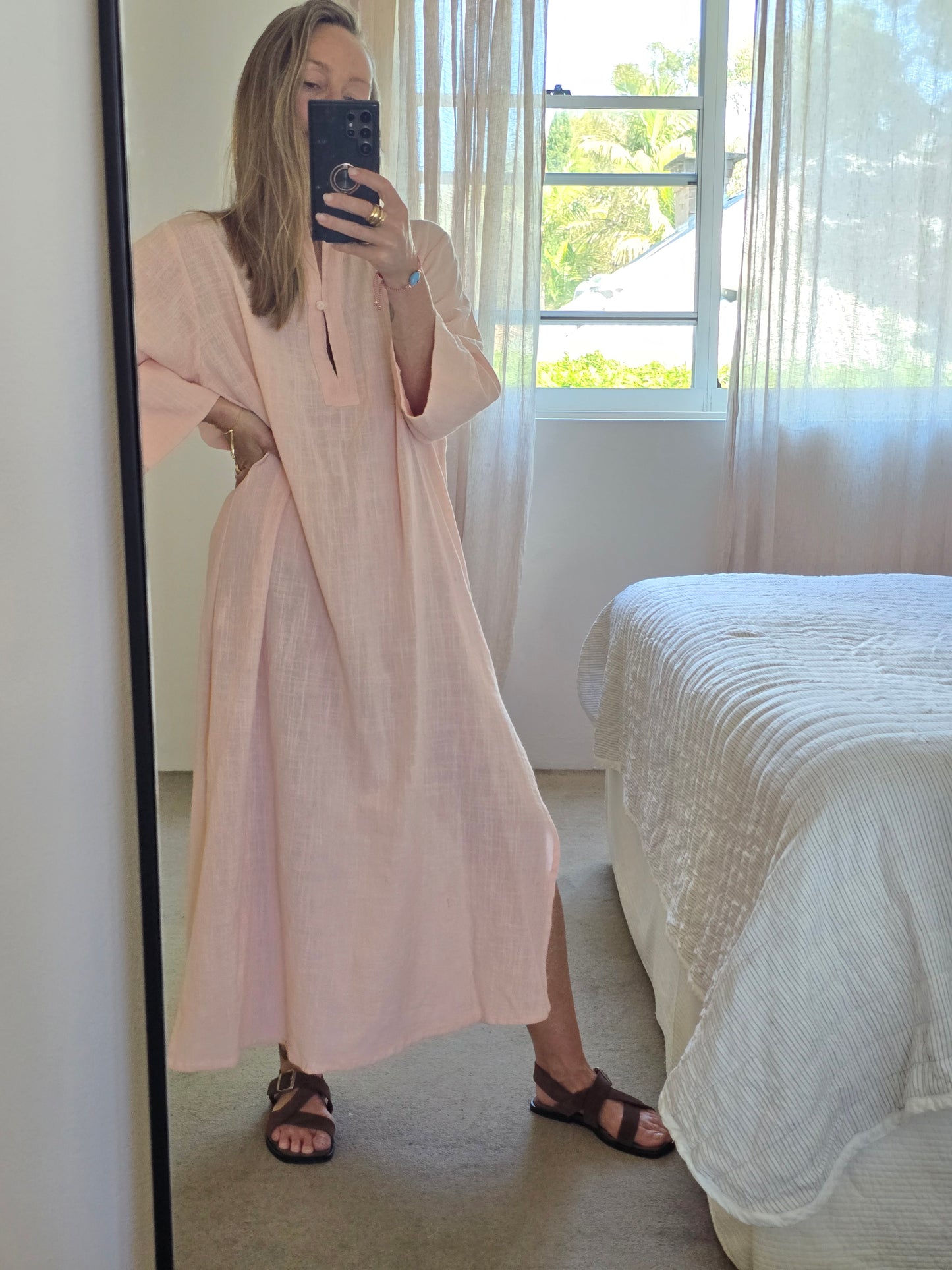 Temple Dress - Soft Peach