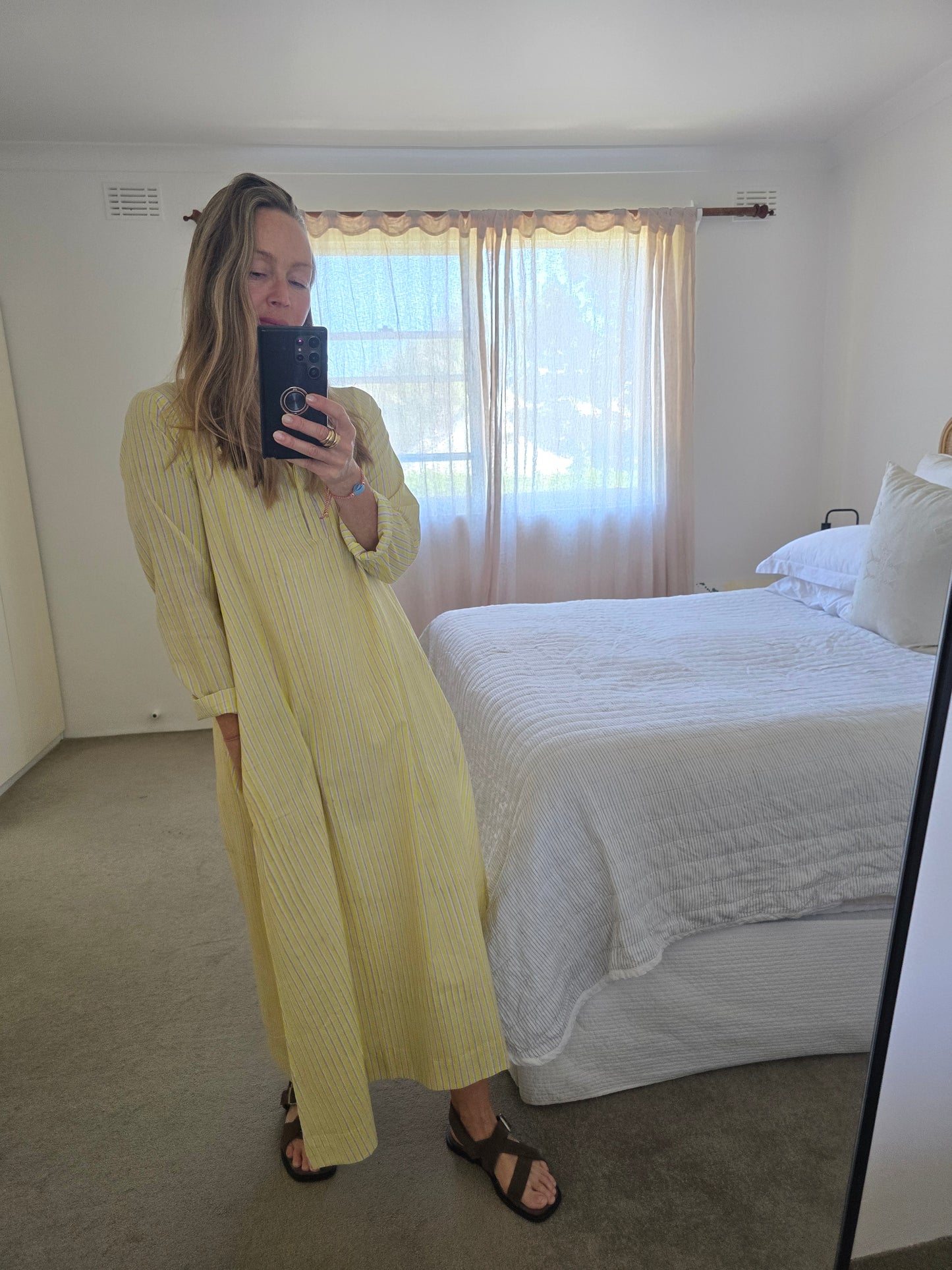 Avni Kaftan-Lemon stripe