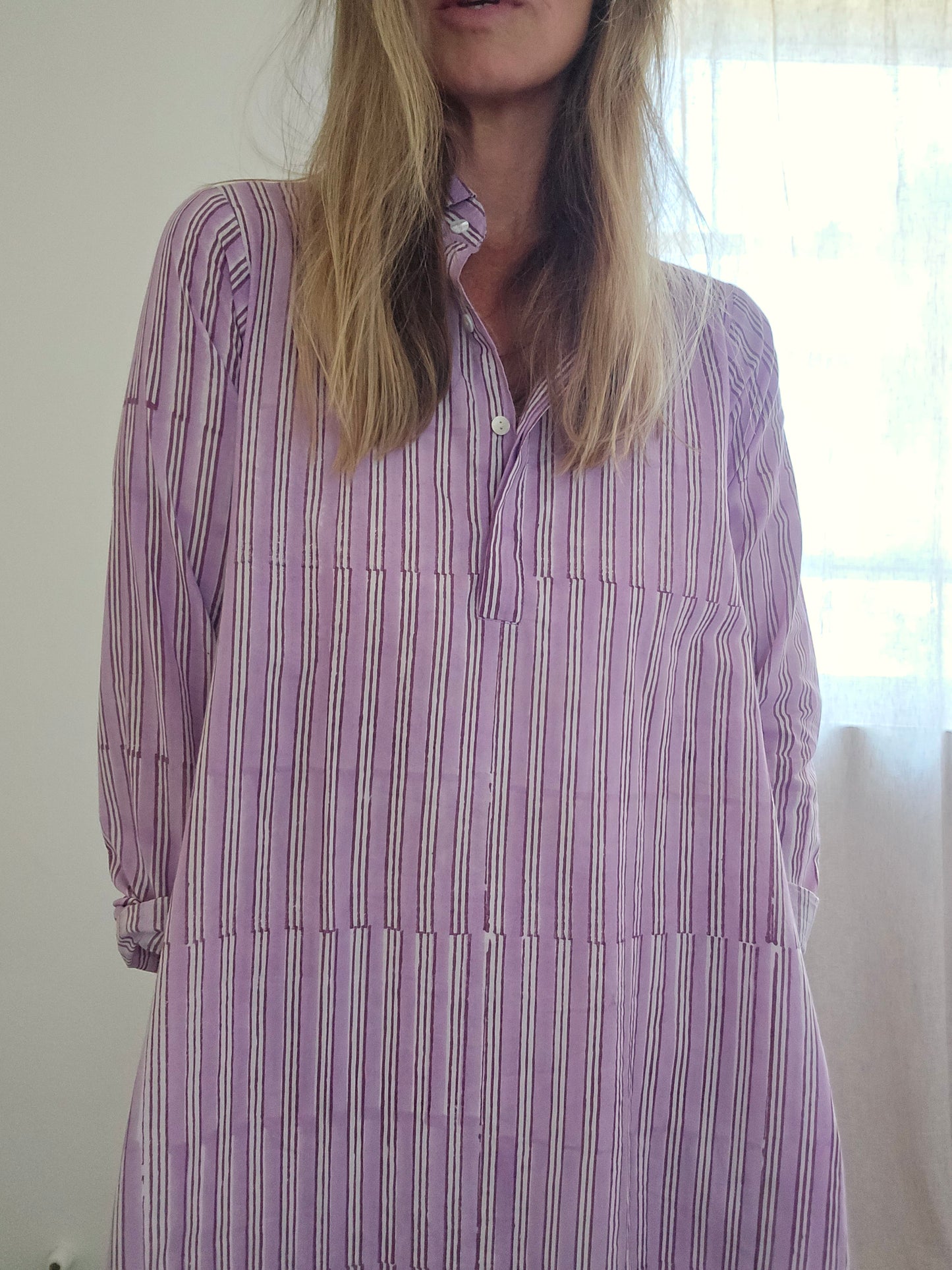Avni Kaftan- Lilac stripe