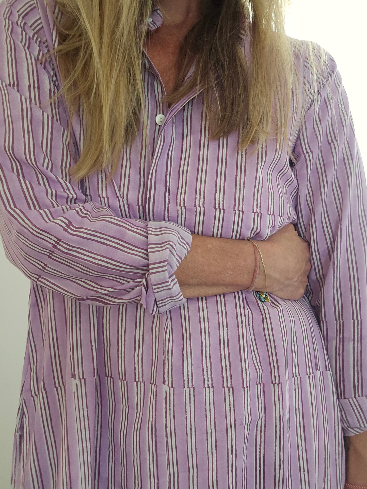 Avni Kaftan- Lilac stripe