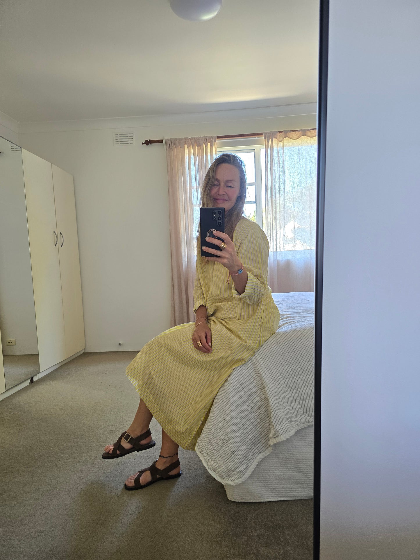 Avni Kaftan-Lemon stripe