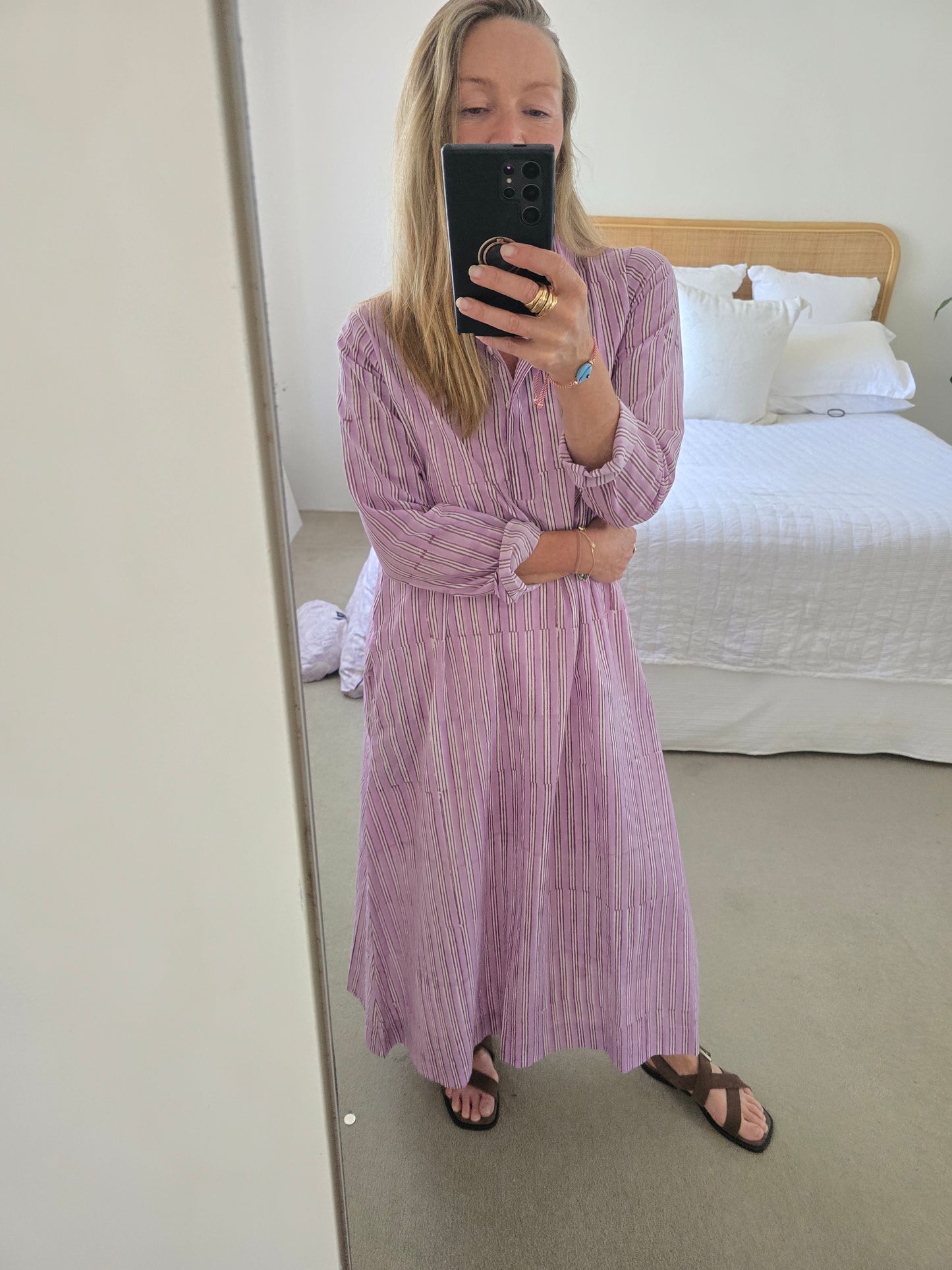 Avni Kaftan- Lilac stripe