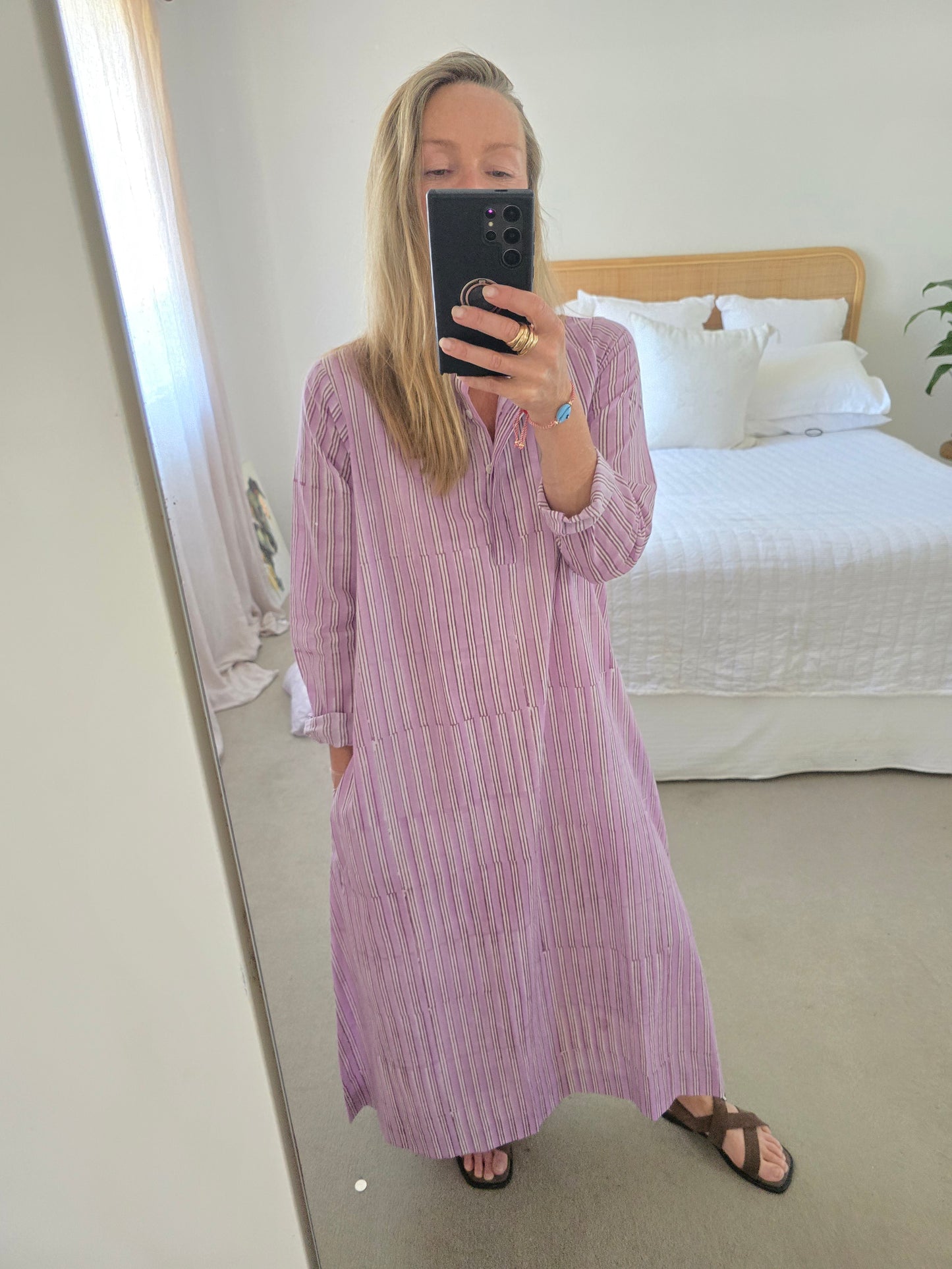 Avni Kaftan- Lilac stripe