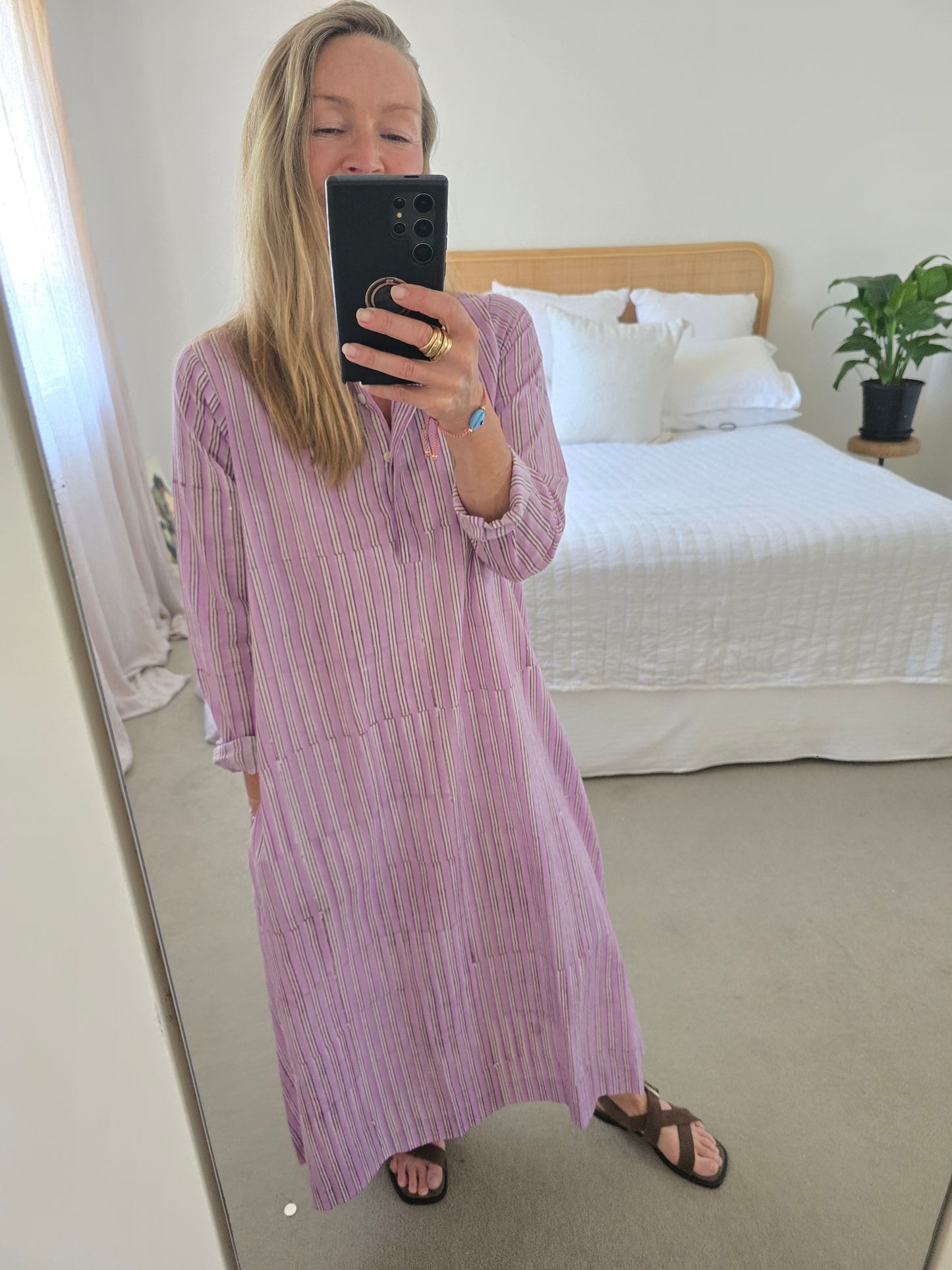 Avni Kaftan- Lilac stripe
