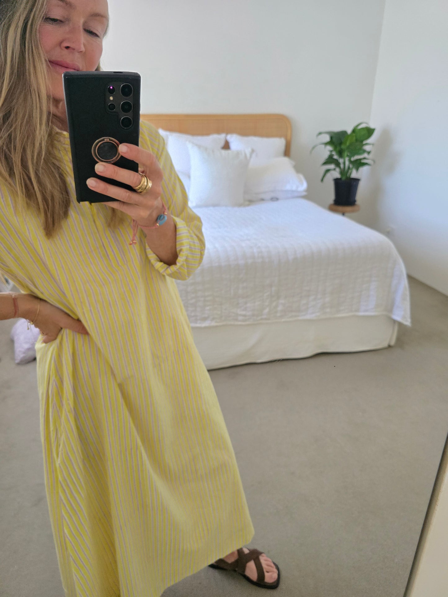 Avni Kaftan-Lemon stripe