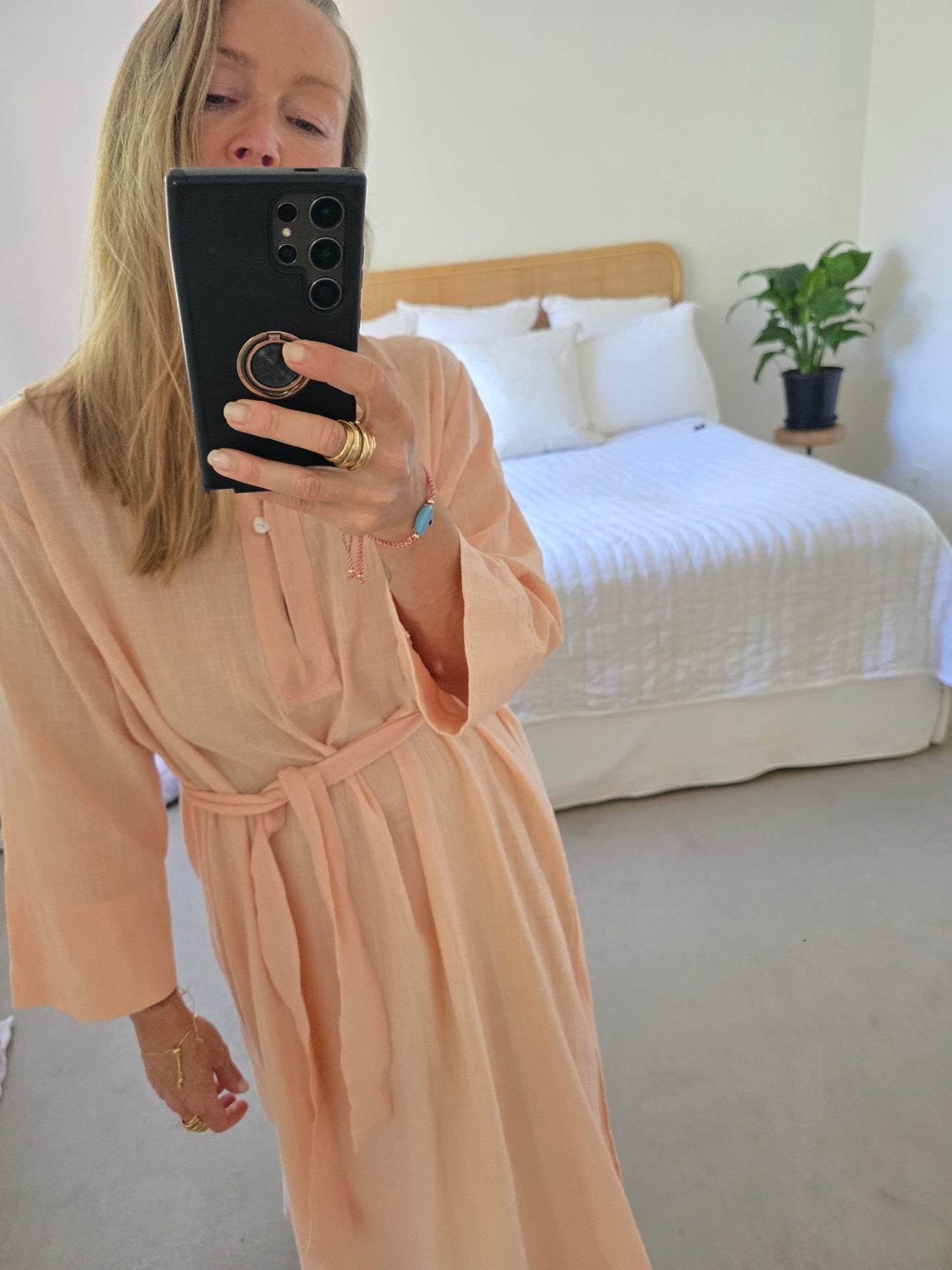 Temple Dress - Soft Peach