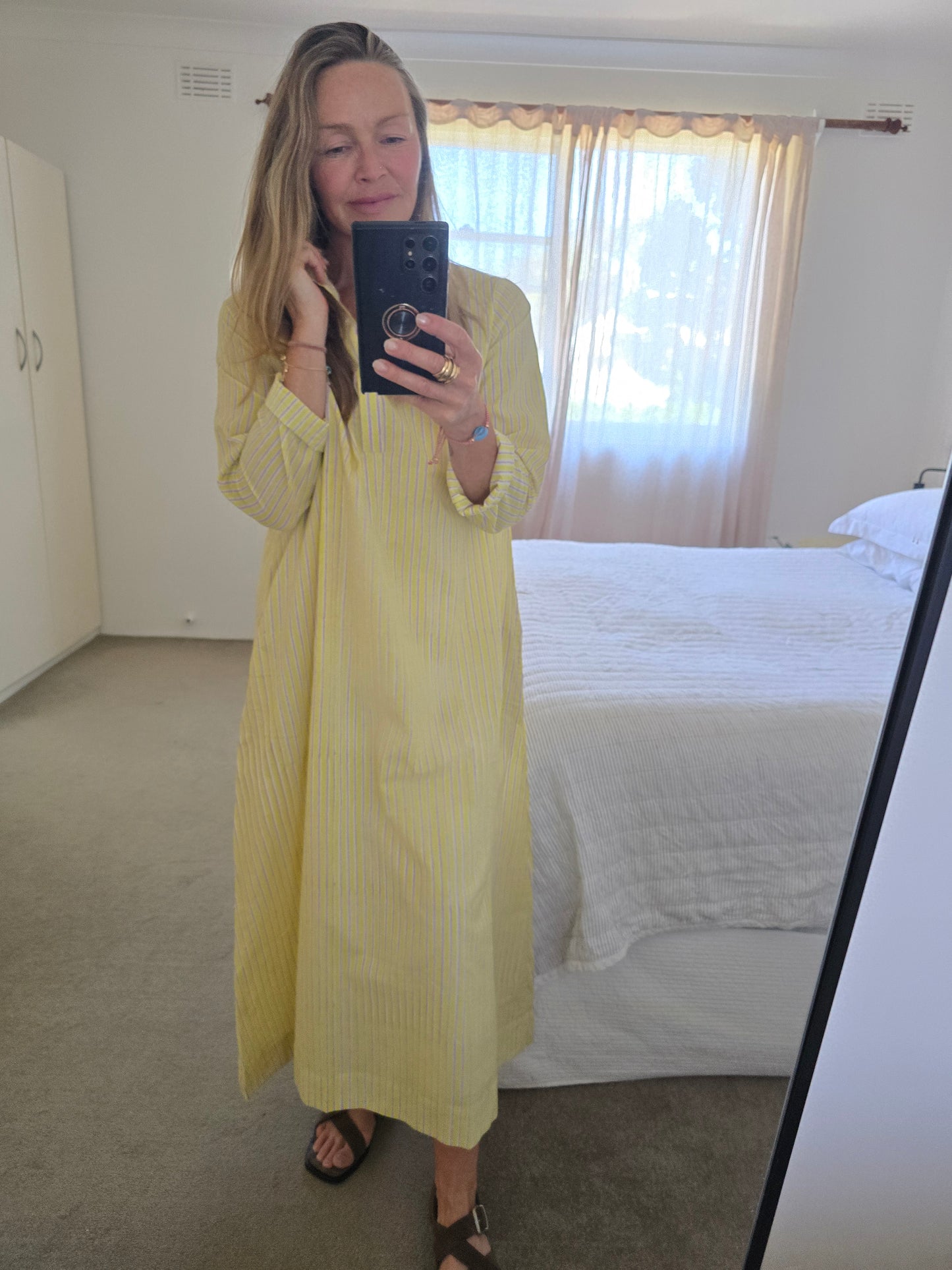 Avni Kaftan-Lemon stripe