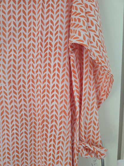 Avni Kaftan- Orange Leaf
