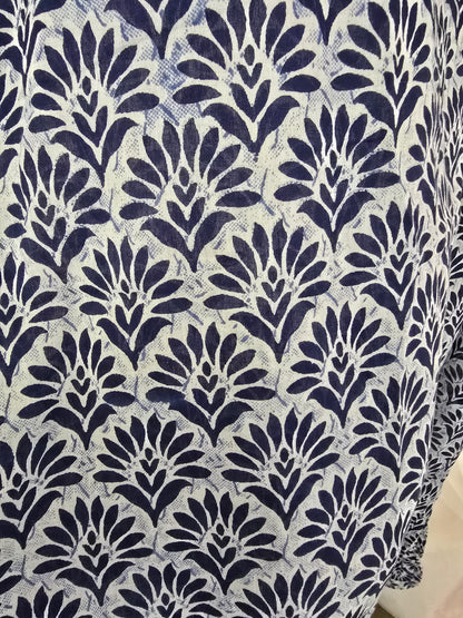 Resort Kaftan-Blue Batik