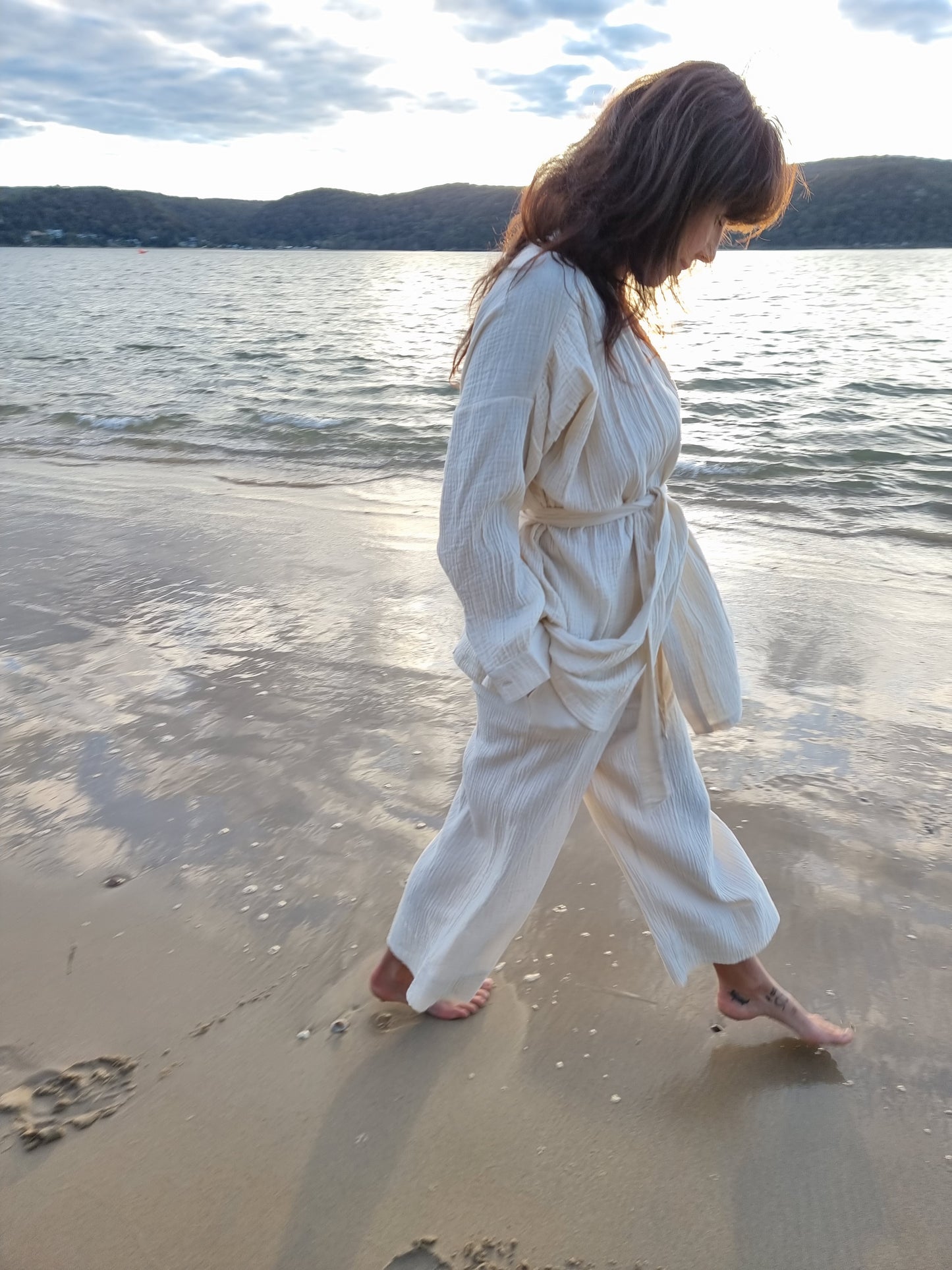 Zen Kimono Robe- Natural