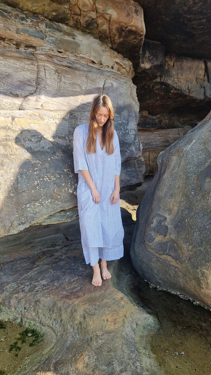 Swami Tunic - Grey Stripe