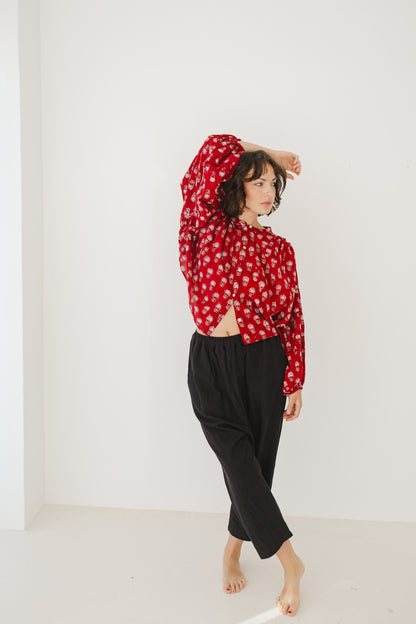 Audrey Blouse Red