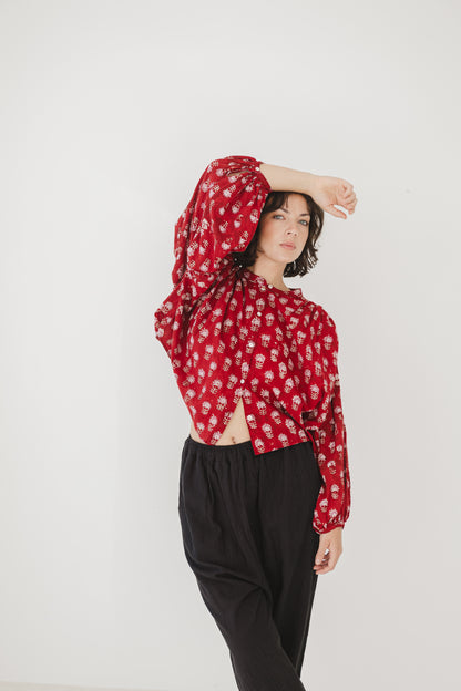 Audrey Blouse Red