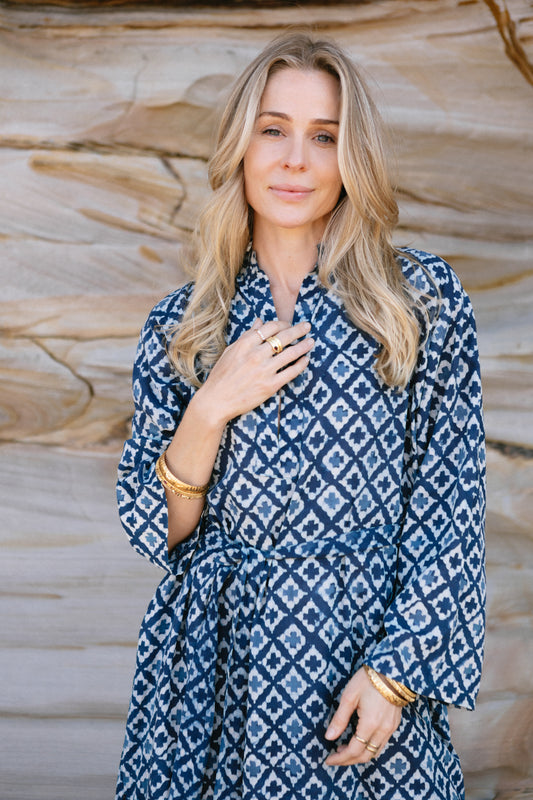 Resort Kaftan - Indigo