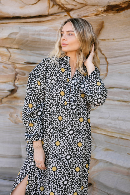 Resort Kaftan - Black / Gold