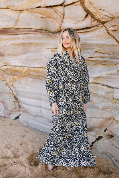 Resort Kaftan - Black / Gold