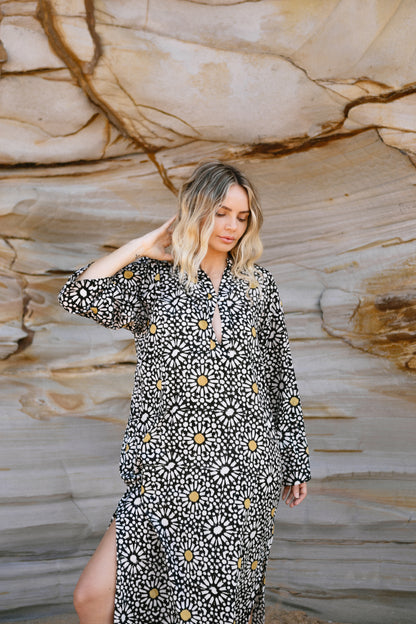 Resort Kaftan - Black / Gold