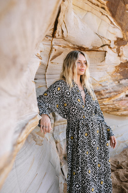 Resort Kaftan - Black / Gold