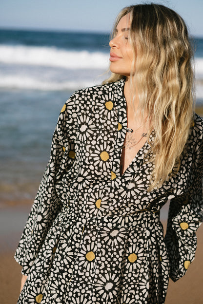 Resort Kaftan - Black / Gold
