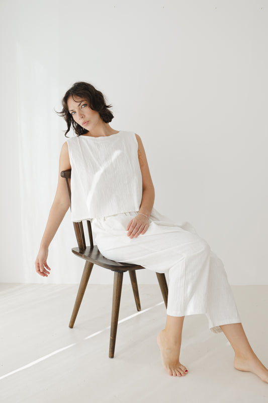 Yin Pant White
