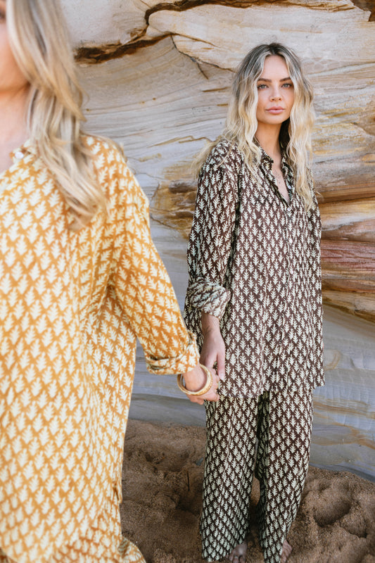 Resort Shirt - Chocolate