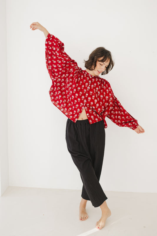 Audrey Blouse Red