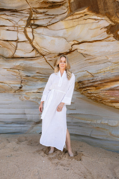 Temple Dress - White