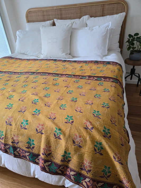 Vinatge Kantha Throw