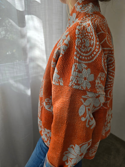 Short Kantha Jacket
