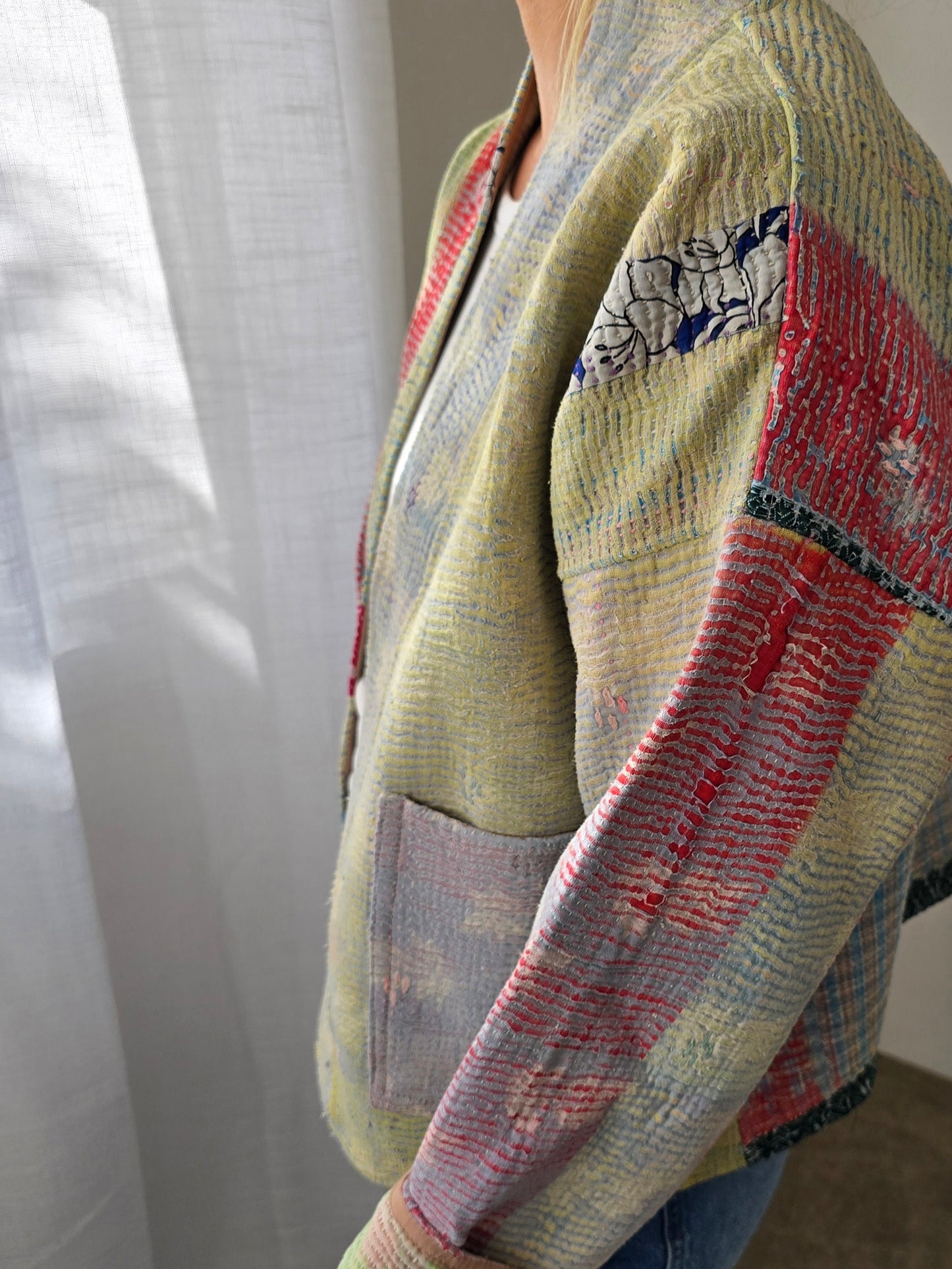 Short Kantha Jacket