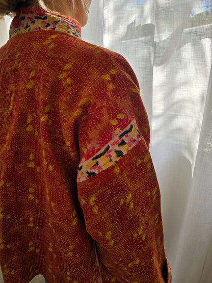 Short Kantha Jacket
