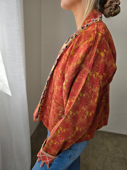 Short Kantha Jacket