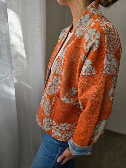 Short Kantha Jacket
