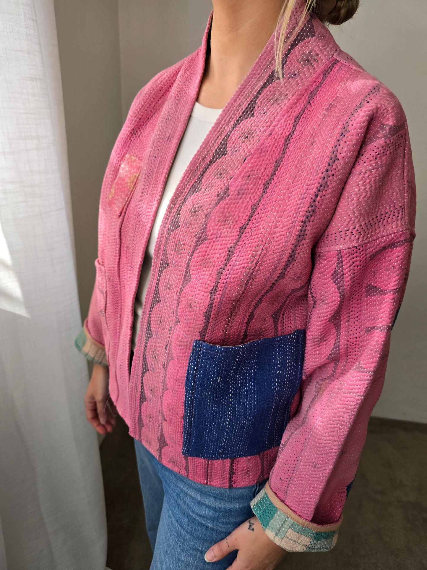 Short Kantha Jacket