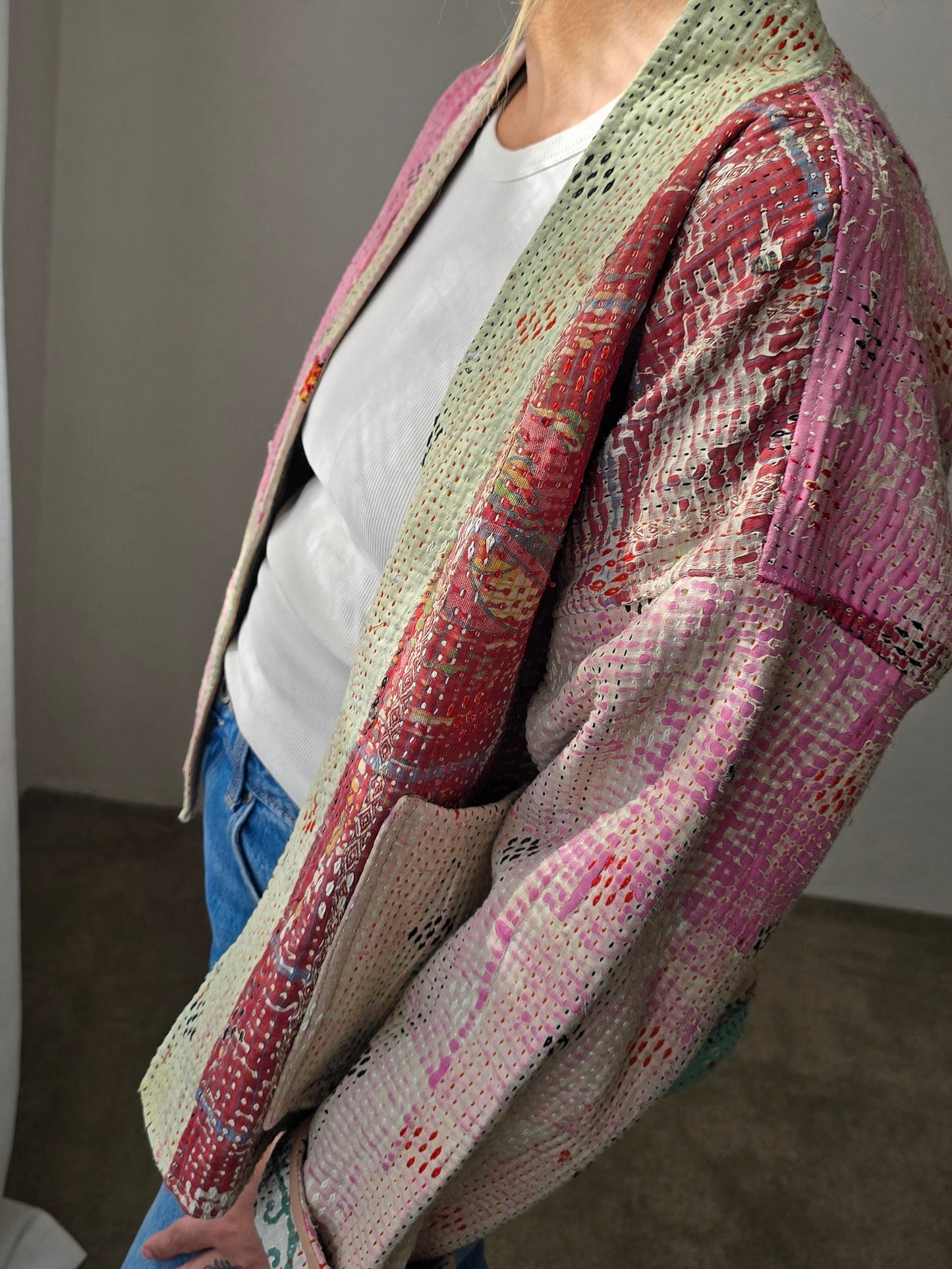 Short Kantha Jacket