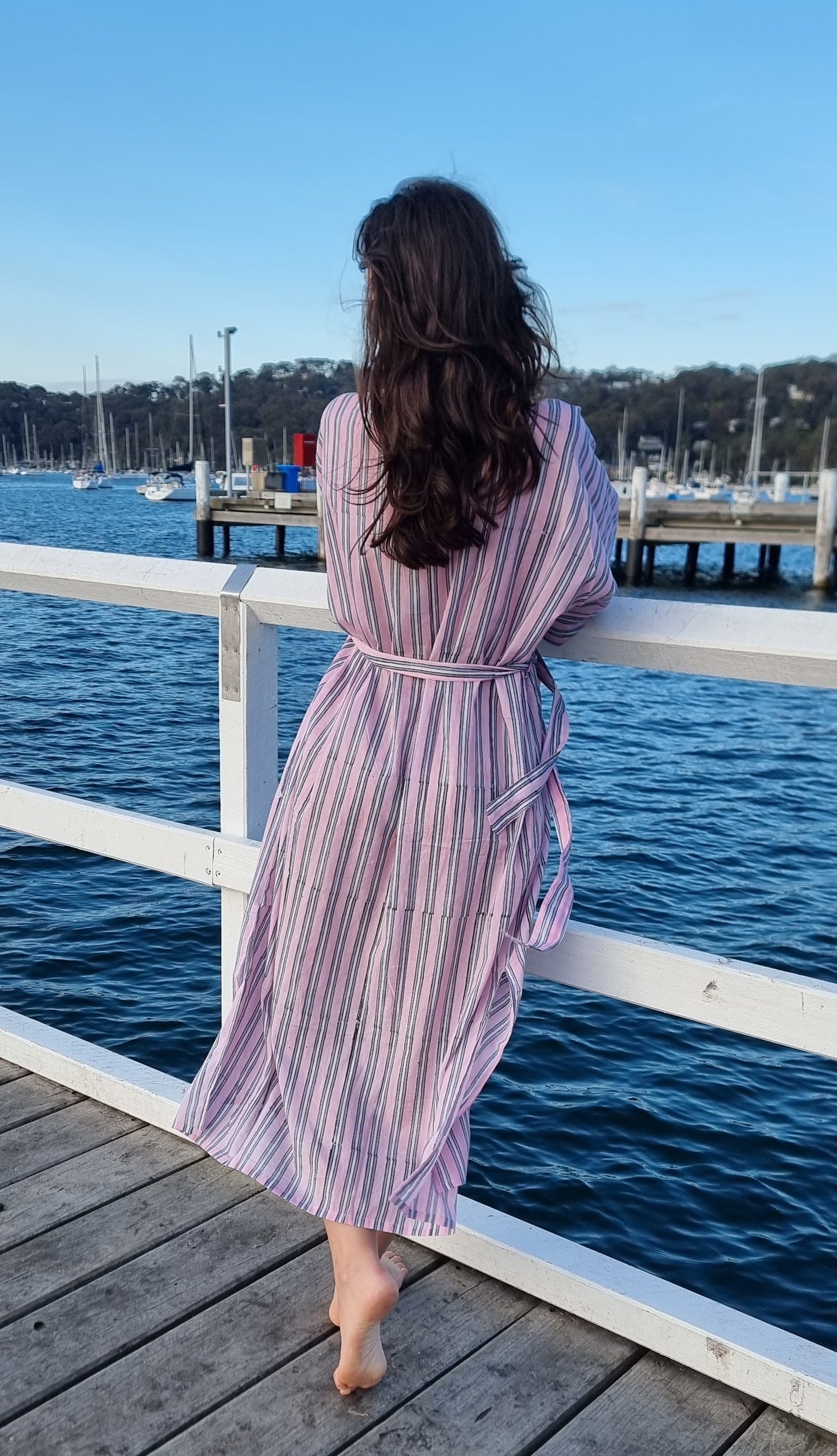 Stripe Kaftan - Musk