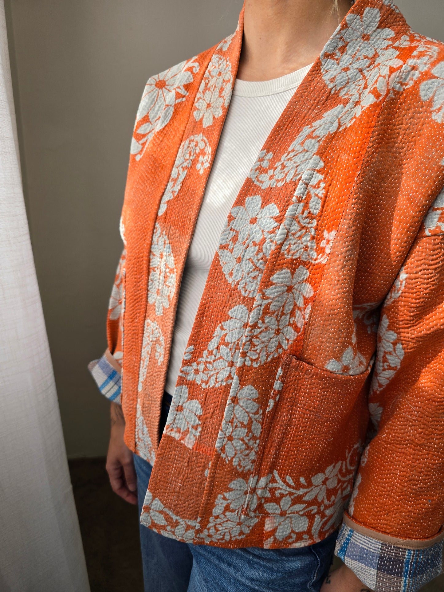 Short Kantha Jacket