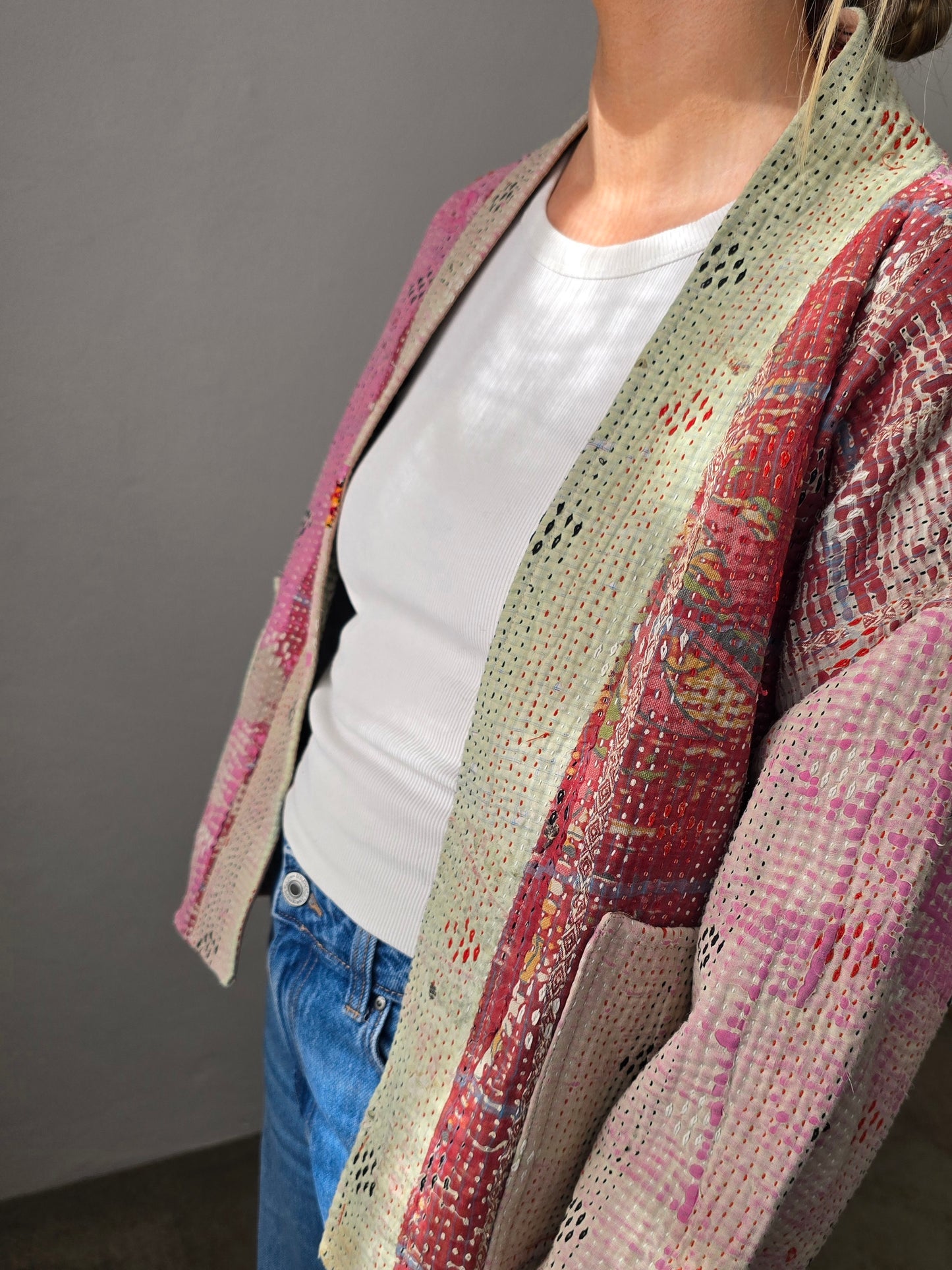 Short Kantha Jacket