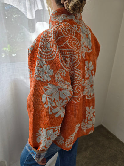 Short Kantha Jacket