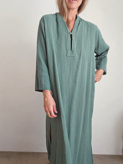 Temple Dress - Forest Green