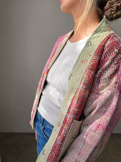 Short Kantha Jacket