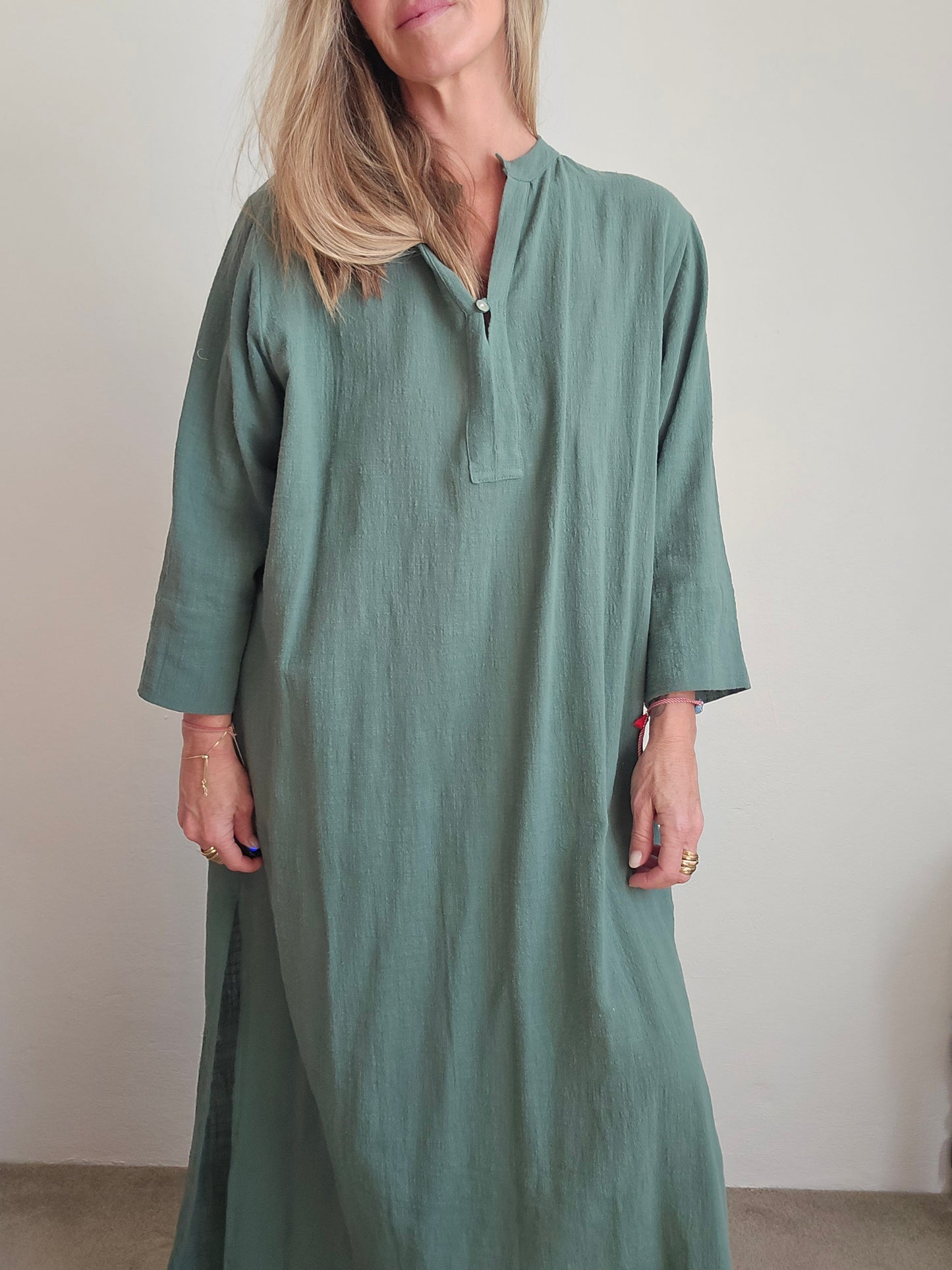 Temple Dress - Forest Green