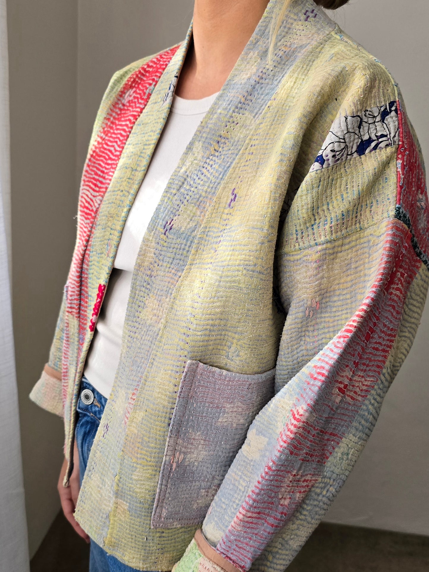 Short Kantha Jacket