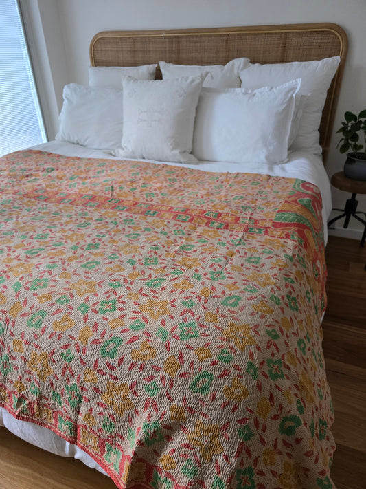 Vinatge Kantha Throw